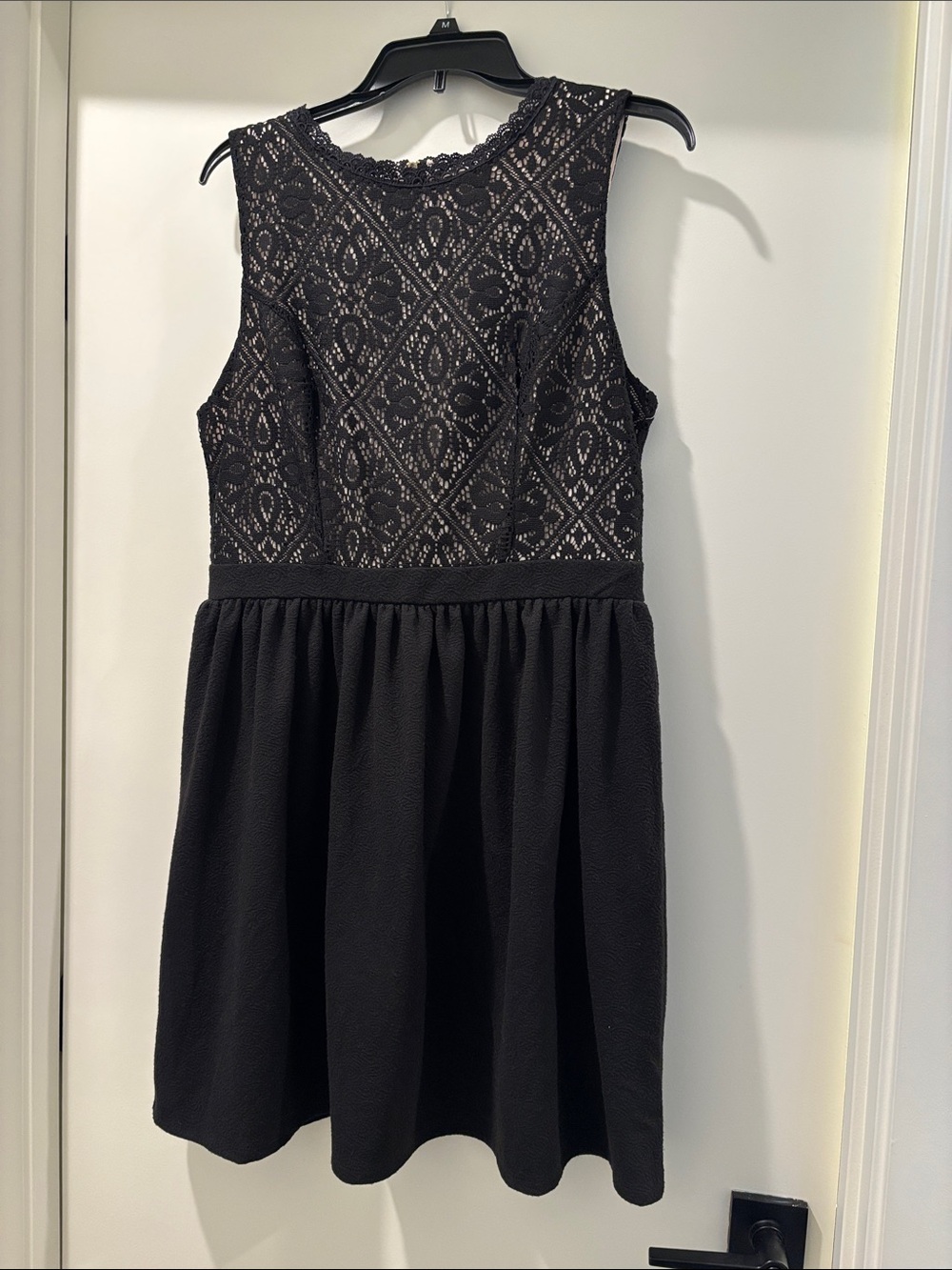Rewind Black Lace Midi Dress with Sleeveless Bodice